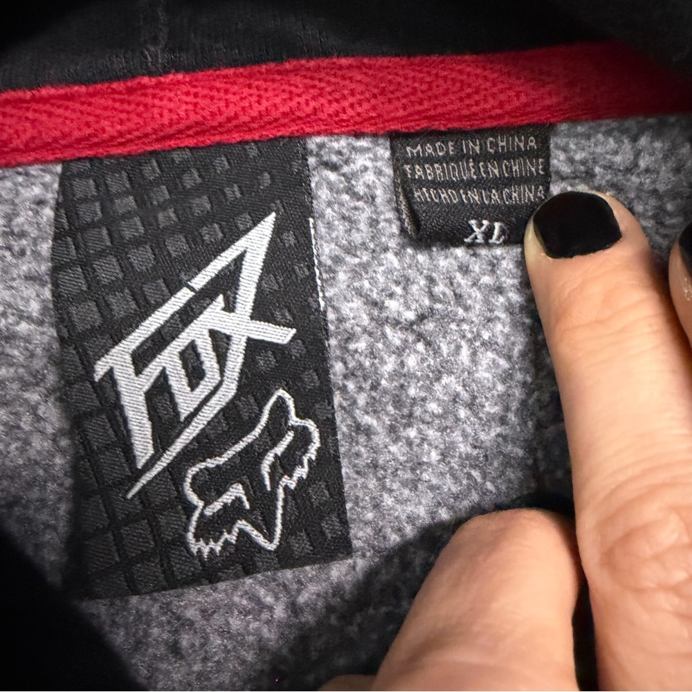 Y2K Fox Men's Gray Hoodie XL - Picture 6 of 7